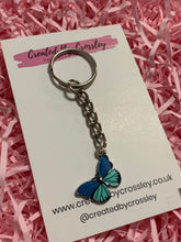 Load image into Gallery viewer, Two tone Butterfly Keyring
