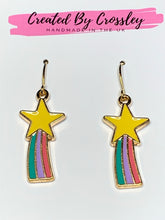 Load image into Gallery viewer, Shooting Star Charm Earrings
