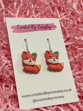 Load image into Gallery viewer, Fox Charm Earrings
