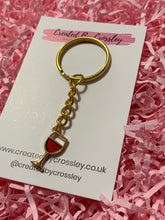 Load image into Gallery viewer, Red Wine Charm Keyring
