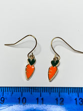 Load image into Gallery viewer, Heart Carrot Charm Earrings
