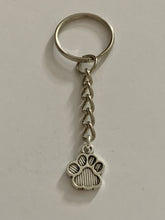 Load image into Gallery viewer, Textured Paw Charm Keyring
