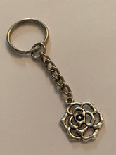 Load image into Gallery viewer, Rose Flower Charm Keyring
