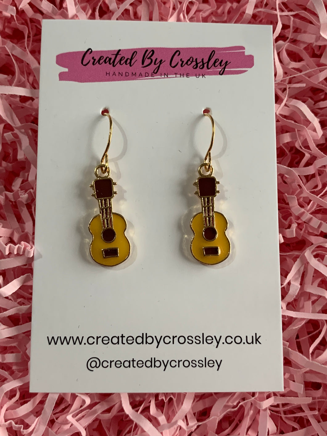 Guitar Charm Earrings