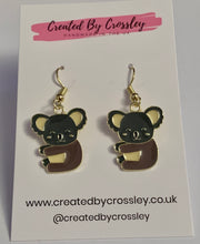 Load image into Gallery viewer, Koala Charm Earrings
