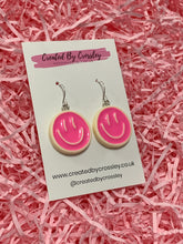 Load image into Gallery viewer, Smiley Face Charm Earrings
