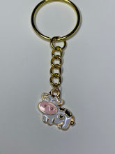 Load image into Gallery viewer, Cute Cow Charm Keyring
