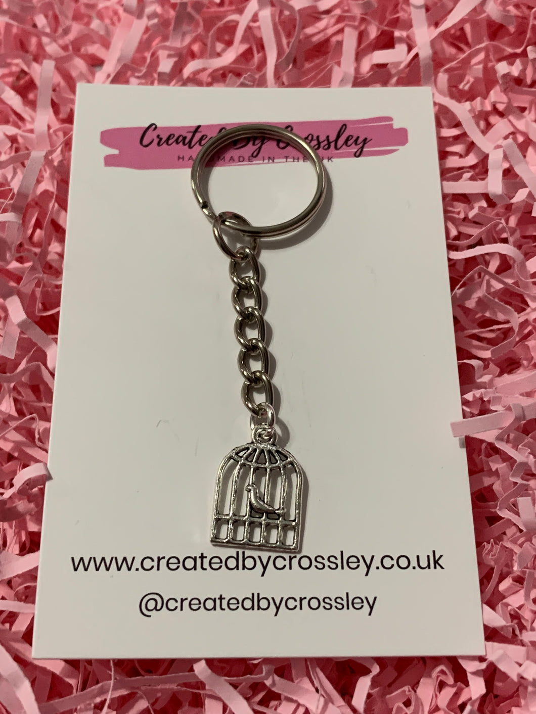 Birdcage Charm Keyring