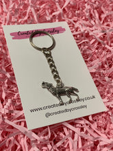 Load image into Gallery viewer, Wolf Charm Keyring
