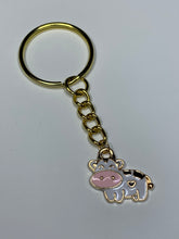 Load image into Gallery viewer, Cute Cow Charm Keyring
