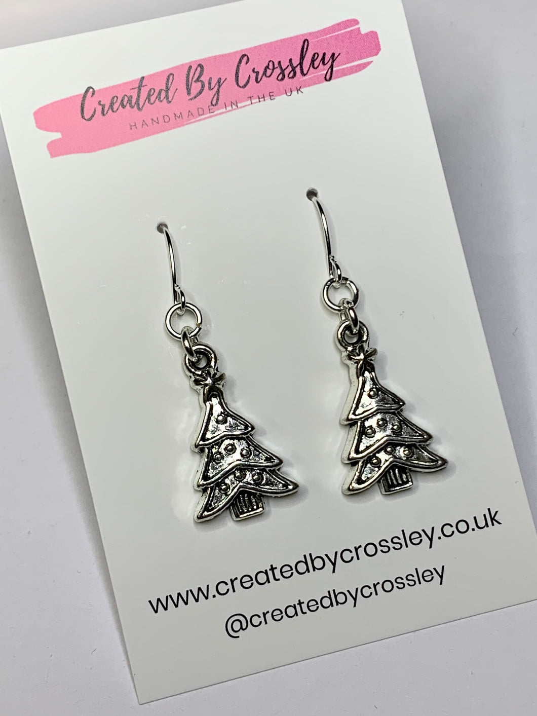 Classic Christmas Tree Charm Earrings