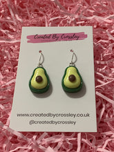 Load image into Gallery viewer, Avocado Charm Earrings
