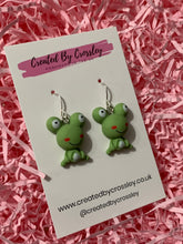 Load image into Gallery viewer, Frog Charm Earrings
