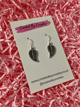 Load image into Gallery viewer, Detailed Leaf Charm Earrings
