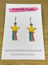 Load image into Gallery viewer, Shooting Star Charm Earrings
