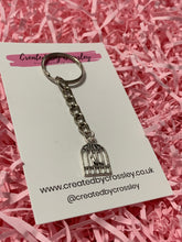 Load image into Gallery viewer, Birdcage Charm Keyring
