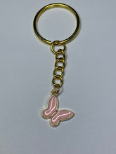 Load image into Gallery viewer, Pink Butterfly Charm Keyring
