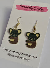 Load image into Gallery viewer, Koala Charm Earrings
