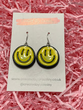 Load image into Gallery viewer, Smiley Face Charm Earrings
