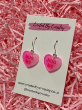 Load image into Gallery viewer, Glitter Heart Charm Earrings
