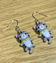 Load image into Gallery viewer, Colourful Cat Charm Earrings
