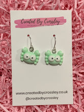 Load image into Gallery viewer, Mini Crab Charm Earrings
