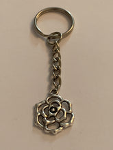 Load image into Gallery viewer, Rose Flower Charm Keyring
