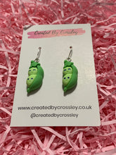 Load image into Gallery viewer, Peapod Charm Earrings
