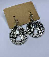 Load image into Gallery viewer, Horseshoe Charm Earrings
