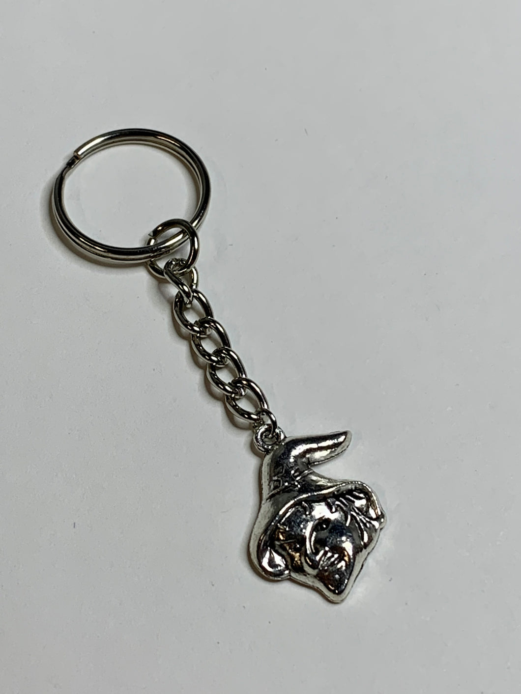 Witch Head Charm Keyring