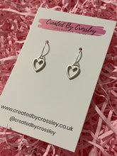 Load image into Gallery viewer, Heart Outline Charm Earrings
