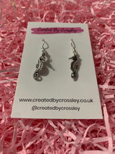 Load image into Gallery viewer, Seahorse Charm Earrings
