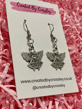 Load image into Gallery viewer, Detailed Angel Charm Earrings
