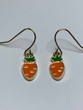 Load image into Gallery viewer, Carrot Charm Earrings
