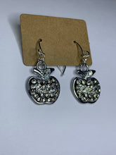 Load image into Gallery viewer, Sparkly Apple Charm Earrings
