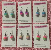 Load image into Gallery viewer, Bubble Tea Charm Earrings
