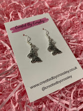 Load image into Gallery viewer, Striped Butterfly Charm Earrings
