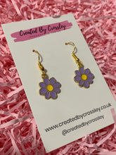 Load image into Gallery viewer, Colourful Daisy Charm Earrings
