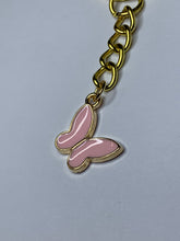 Load image into Gallery viewer, Pink Butterfly Charm Keyring
