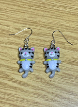 Load image into Gallery viewer, Colourful Cat Charm Earrings
