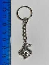 Load image into Gallery viewer, Witch Head Charm Keyring
