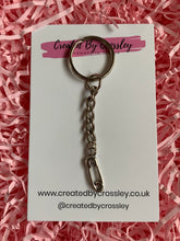 Load image into Gallery viewer, Baby Nappy Pin Charm Keyring
