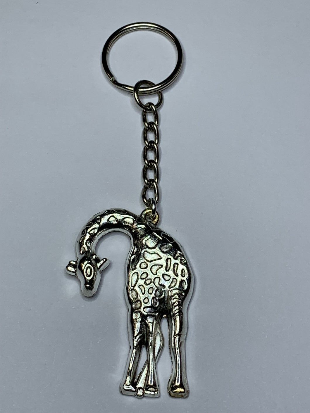 Large Giraffe Charm Keyring