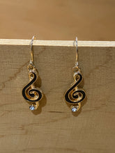 Load image into Gallery viewer, Treble Clef Charm Earrings
