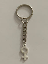 Load image into Gallery viewer, Female Symbol Charm Keyring
