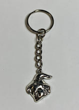 Load image into Gallery viewer, Witch Head Charm Keyring
