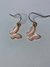 Load image into Gallery viewer, Pink Butterfly Charm Earrings
