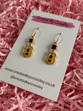 Load image into Gallery viewer, Guitar Charm Earrings
