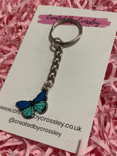 Load image into Gallery viewer, Two tone Butterfly Keyring
