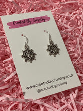 Load image into Gallery viewer, Spiderweb Charm Earrings
